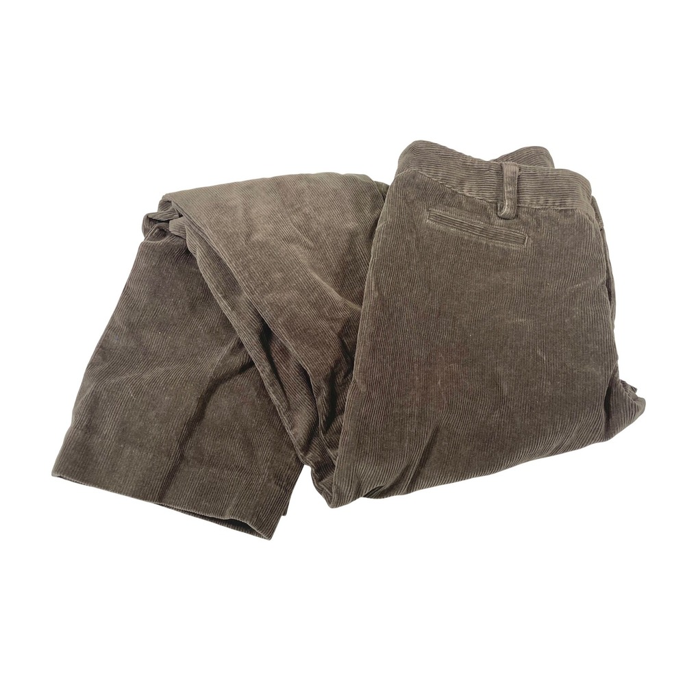 Rafaella 10P Brown Corduroy Pants Straight Leg Earthcore‎ Dark Academia